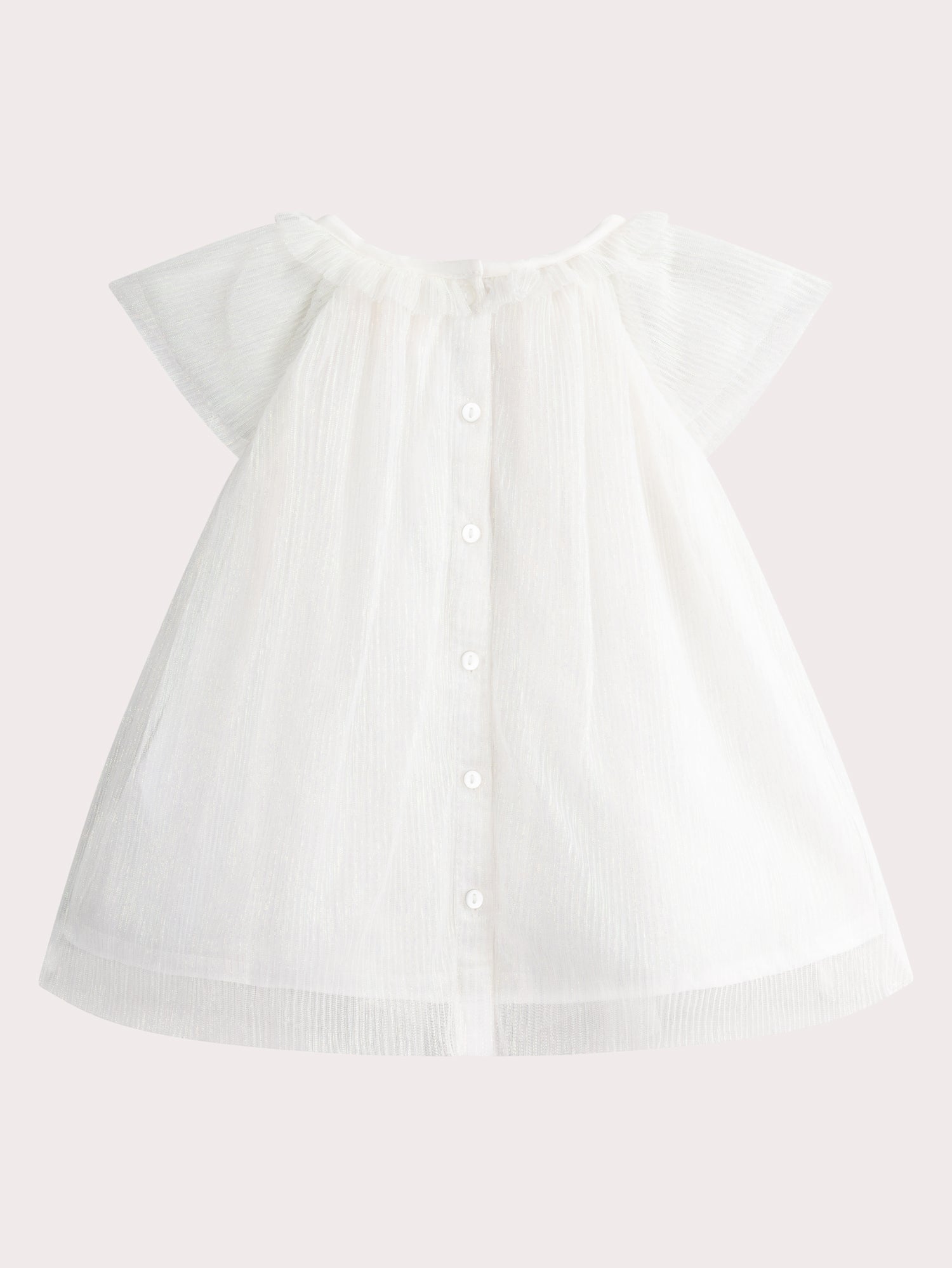 Robe blanche pour bébé fille