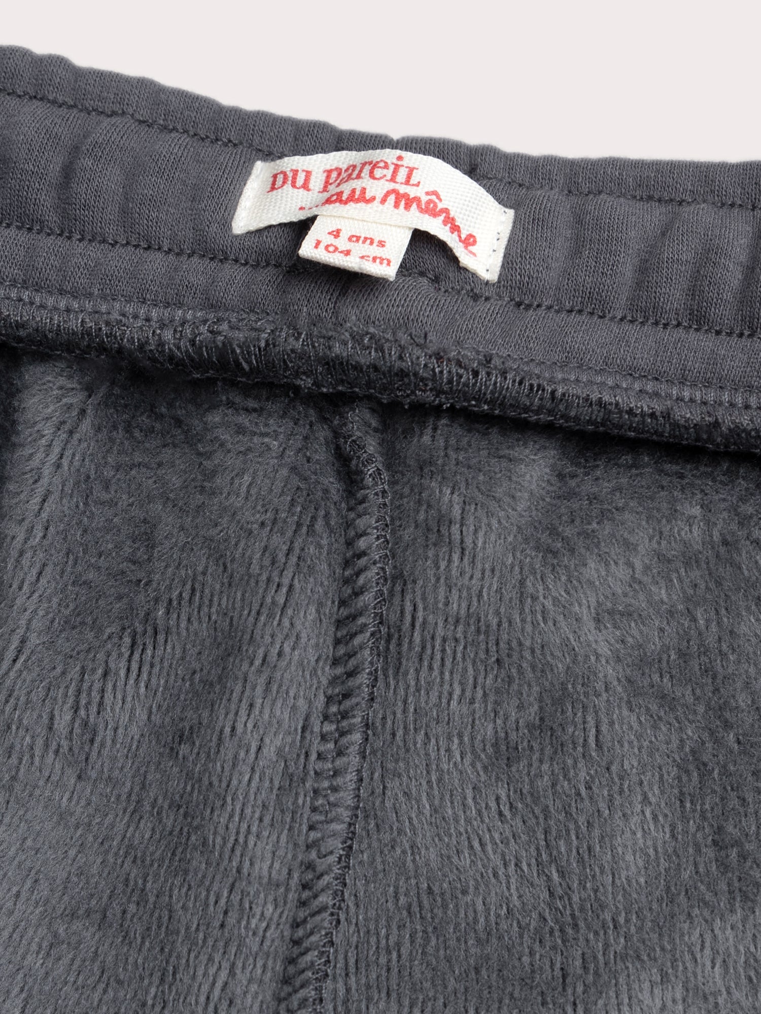 Calças de pijama cinza forradas quentes