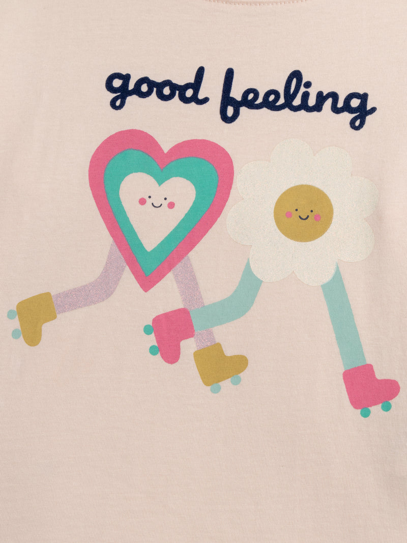 T-shirt de Mangas Longas Good Feeling para Meninas