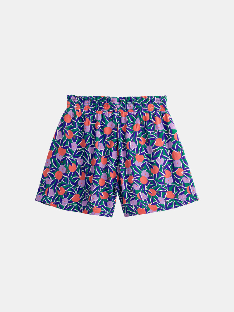Calções com estampa floral para meninas