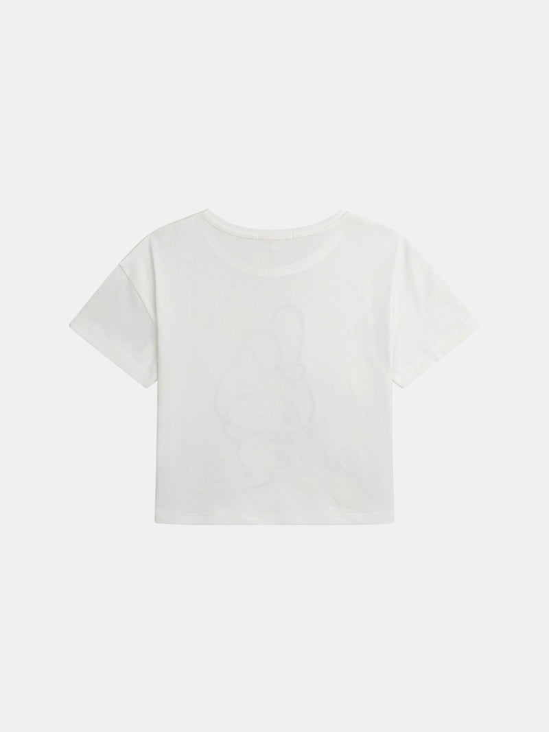 T-shirt branca com impressão foto-crómica