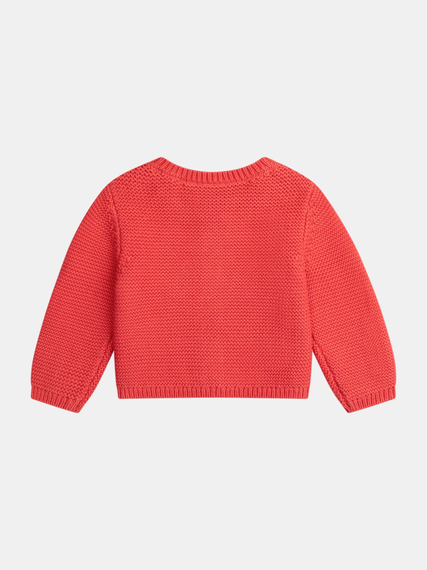 Cardigan en tricot pastèque avec poches cœur pour bébé fille