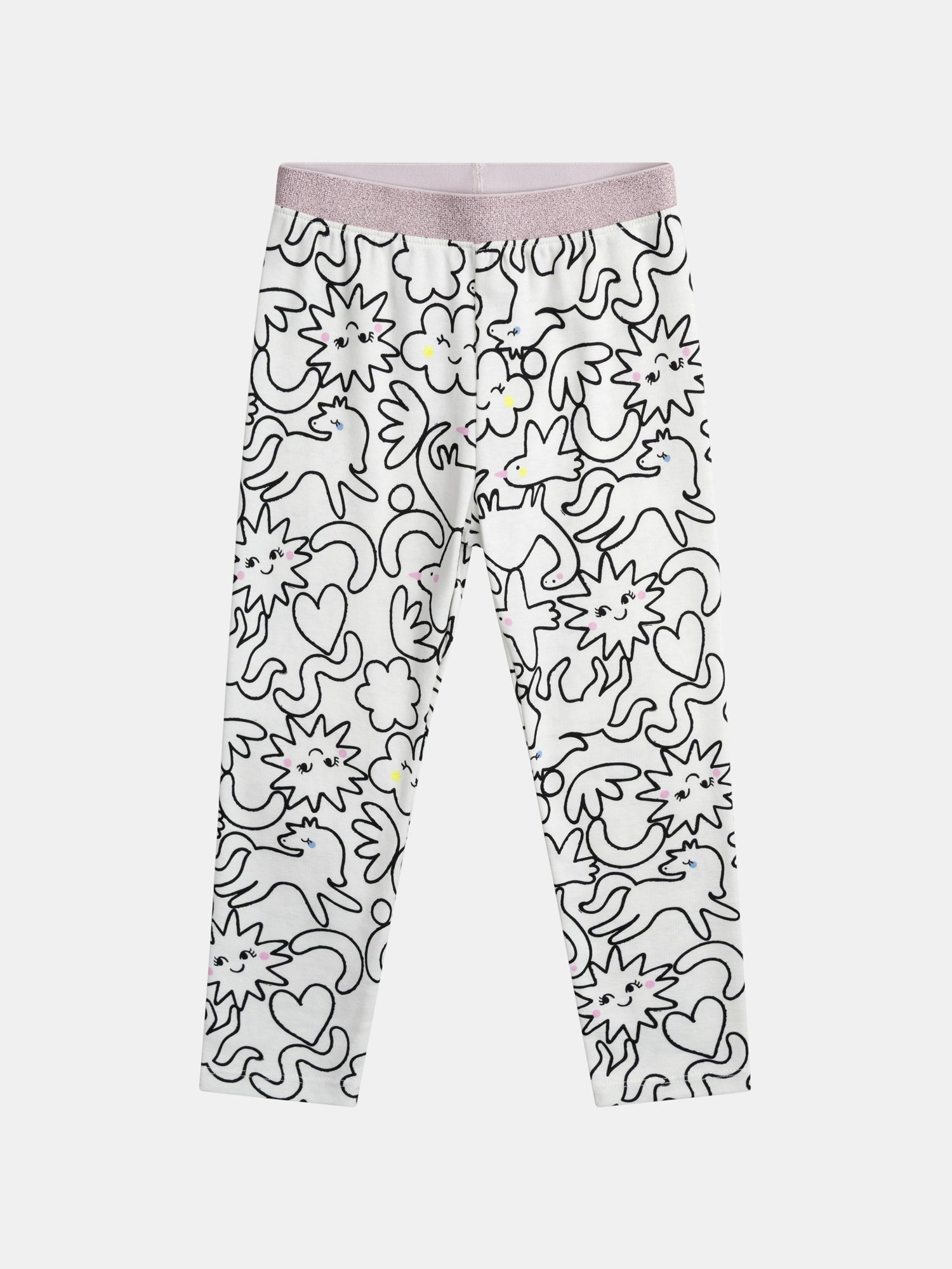 Pyjama écru long avec imprimé intégral "DREAM" pour enfant fille