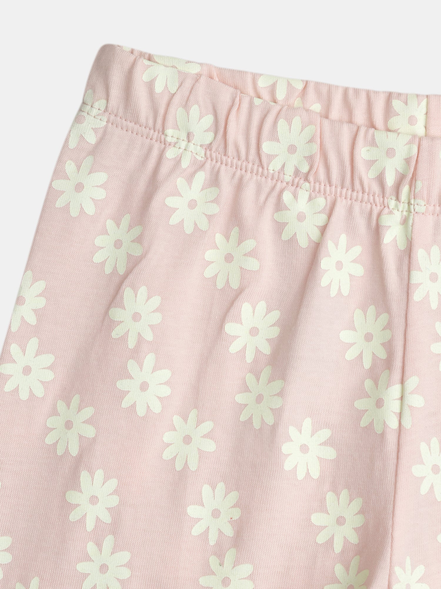 Pyjama long phosphorescent rose poudré à motif licorne pour enfant fille