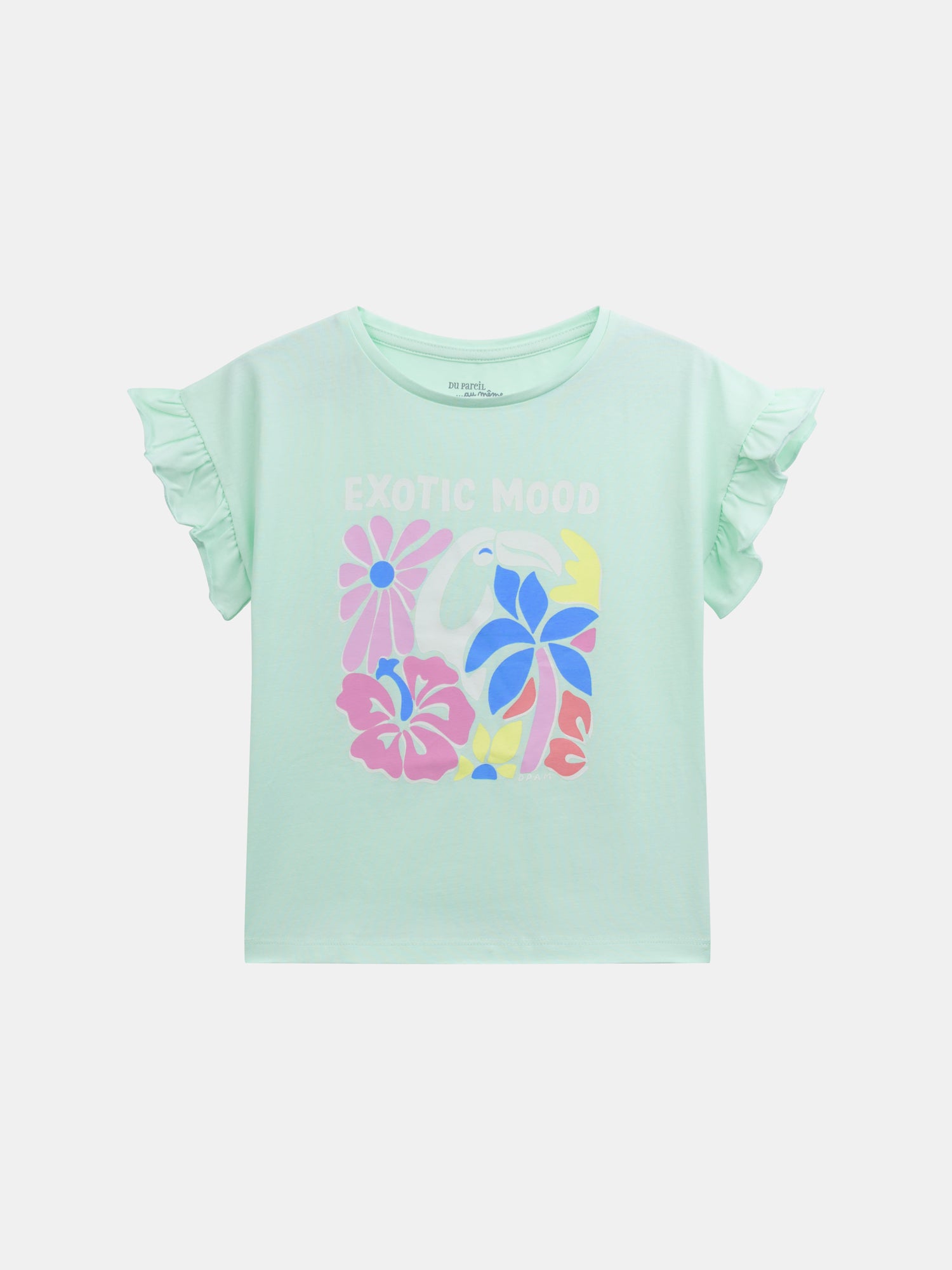 Pyjama court phosphorescent imprimé "Exotic Mood" pour enfant fille