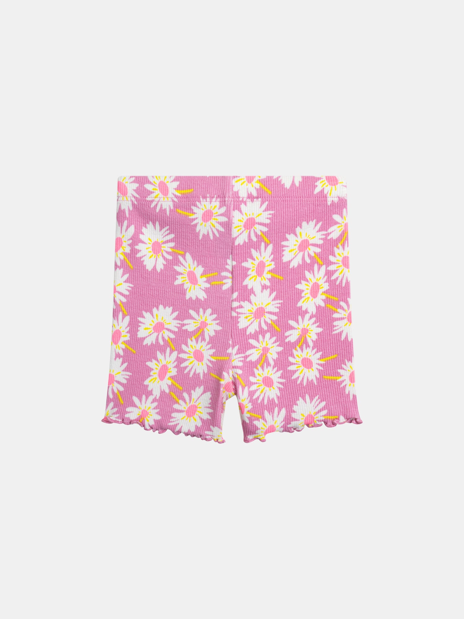 Collants Rosas com Flores para Bebé Menina