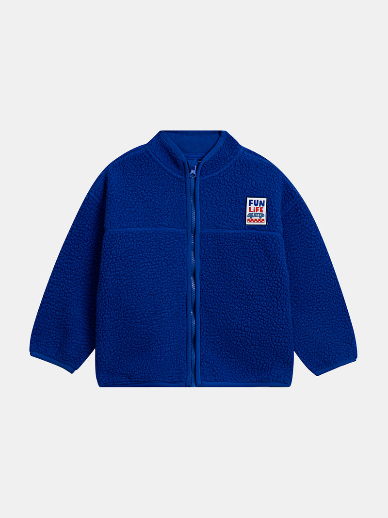 Gilet bleu zippé pour garçon
