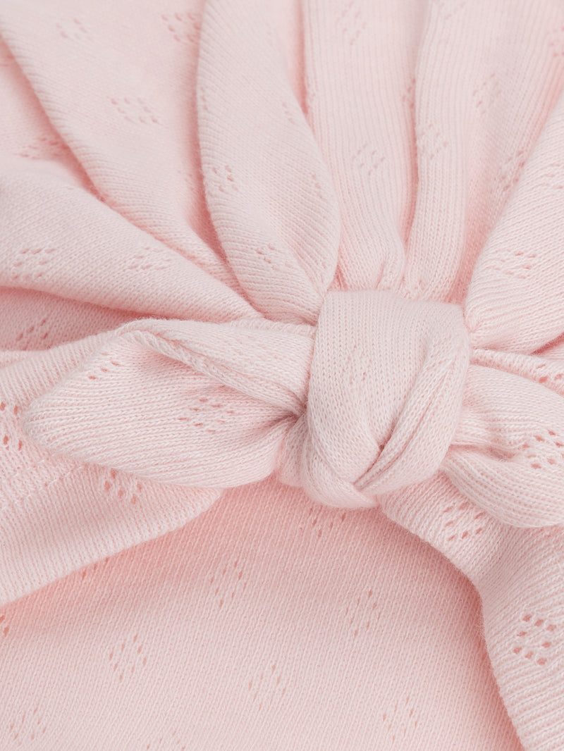 Turban rosa para recém-nascidos
