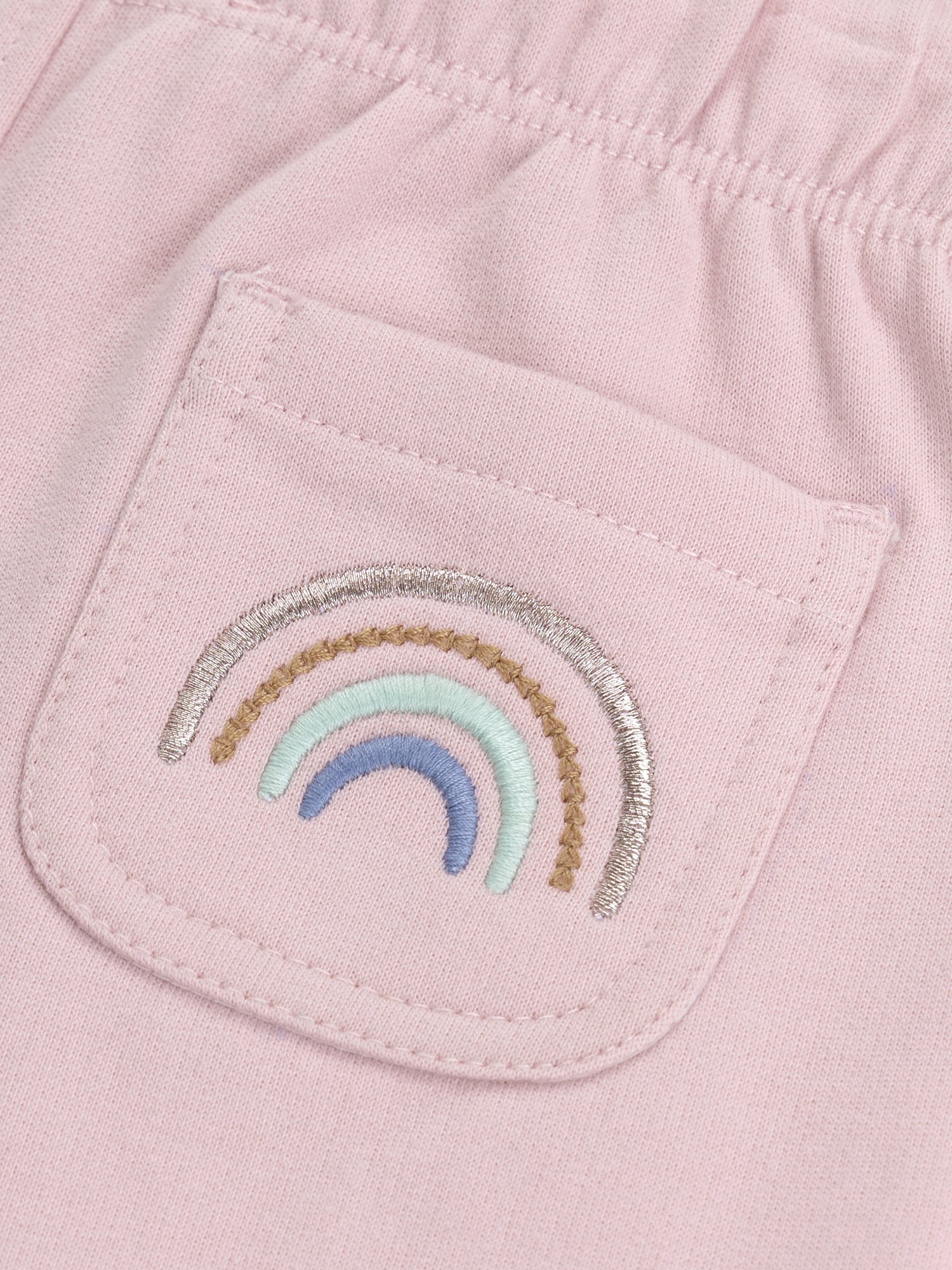 Ensemble sweat et pantalon rose "RAINBOW" pour bébé fille