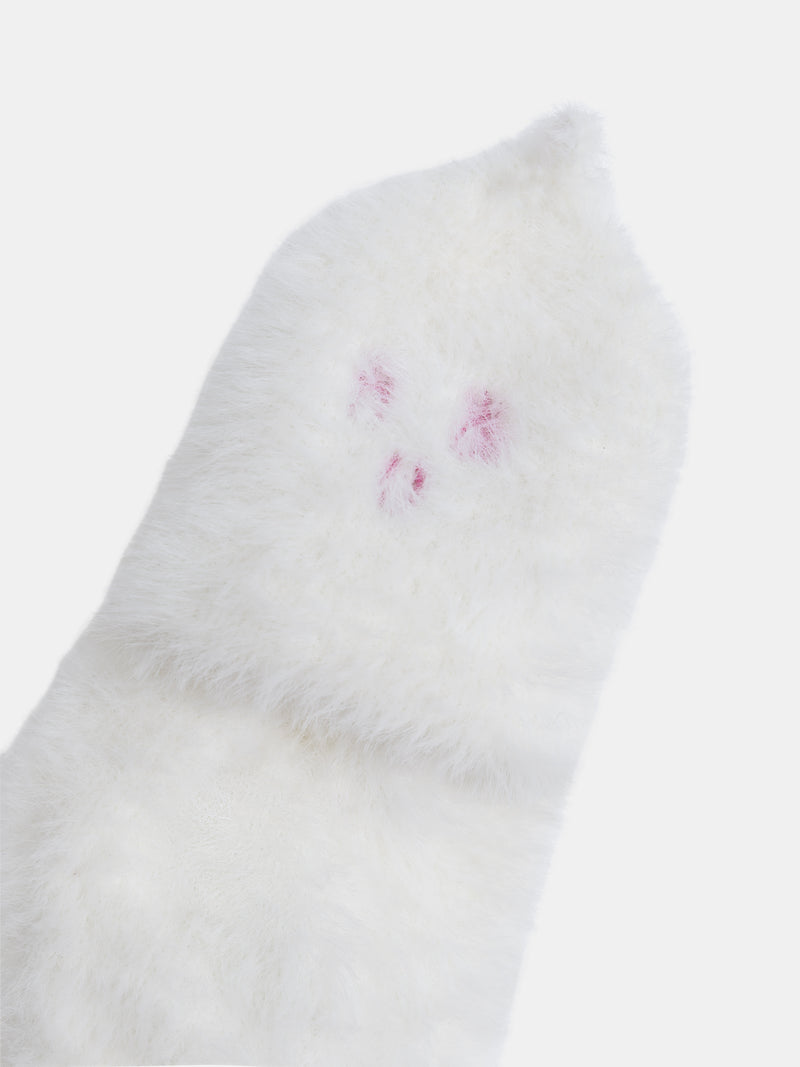 Muflas écru para meninas