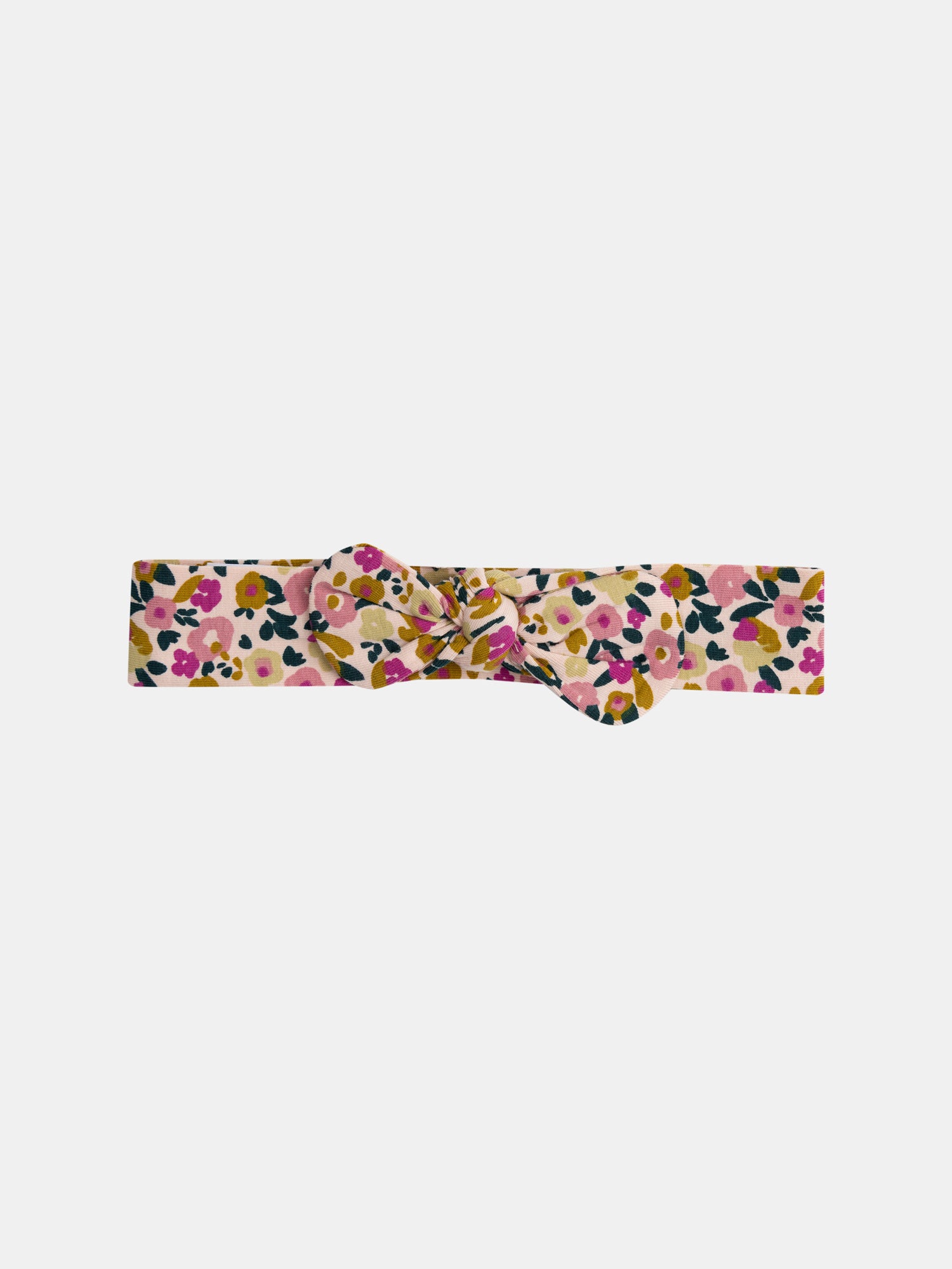Faixa com padrão floral para menina