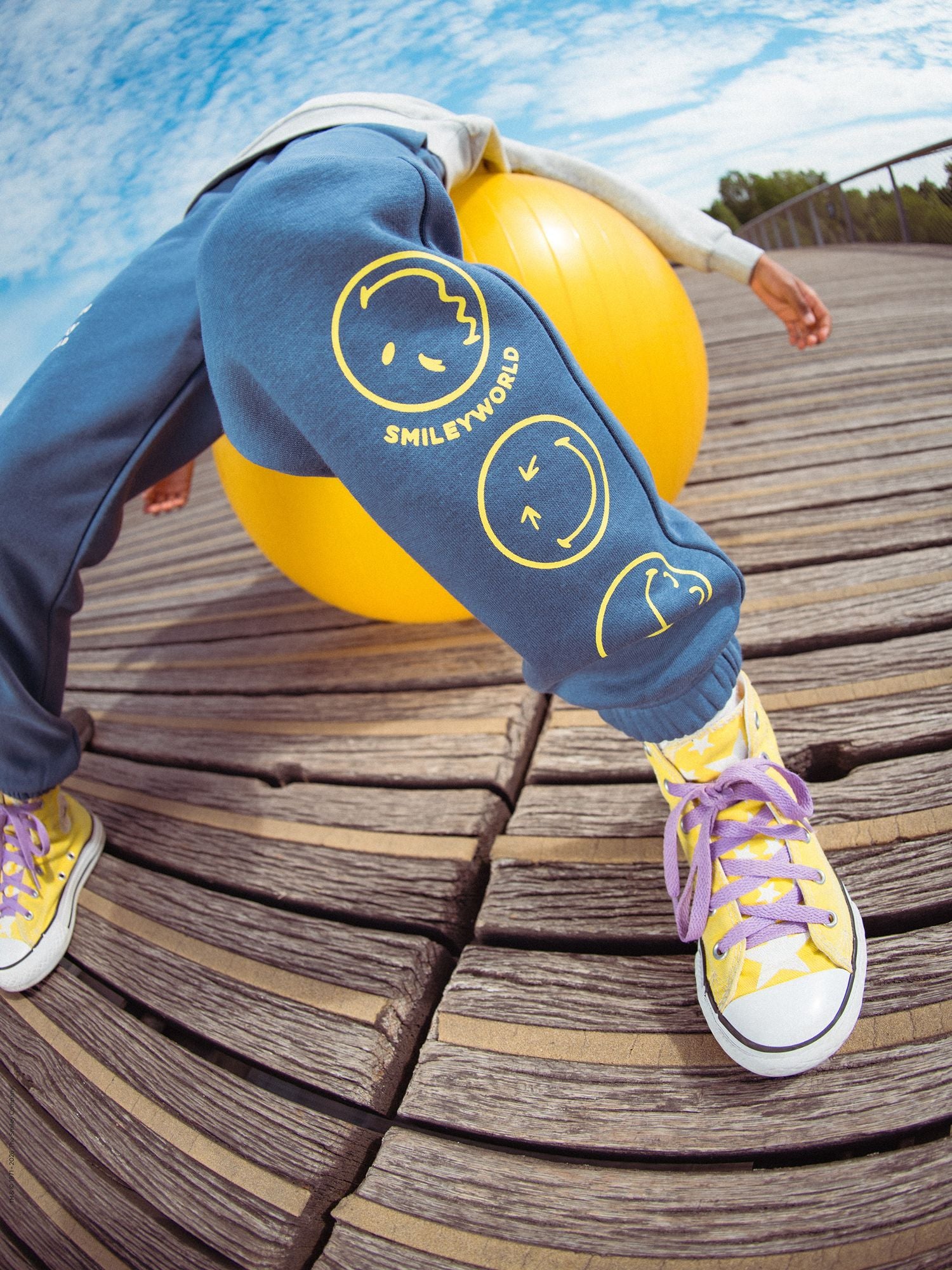 Jogging bleu à imprimé SMILEYWORLD pour garçon