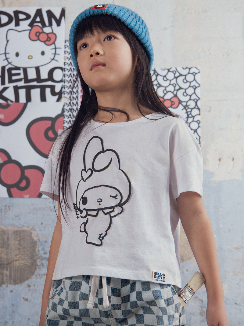 T-shirt branca com impressão foto-crómica
