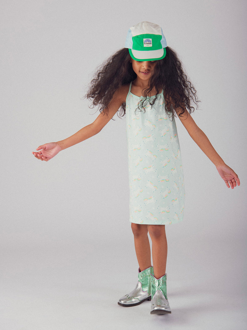 Robe de noite fosforescente com estampado de "Unicórnios Mágicos" para meninas