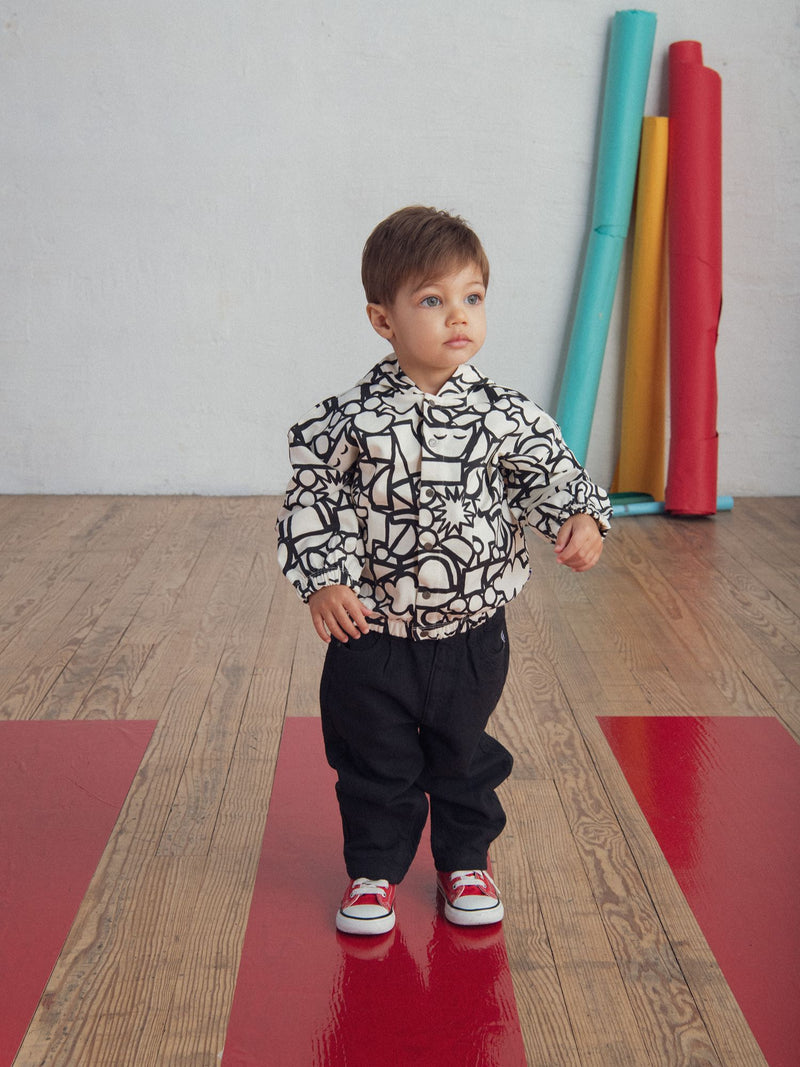 Gilet à capuche avec imprimé intégral "GRAPHIC" pour bébé garçon