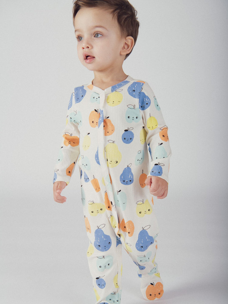 Grenouillère à motifs fruits pour bébé garçon