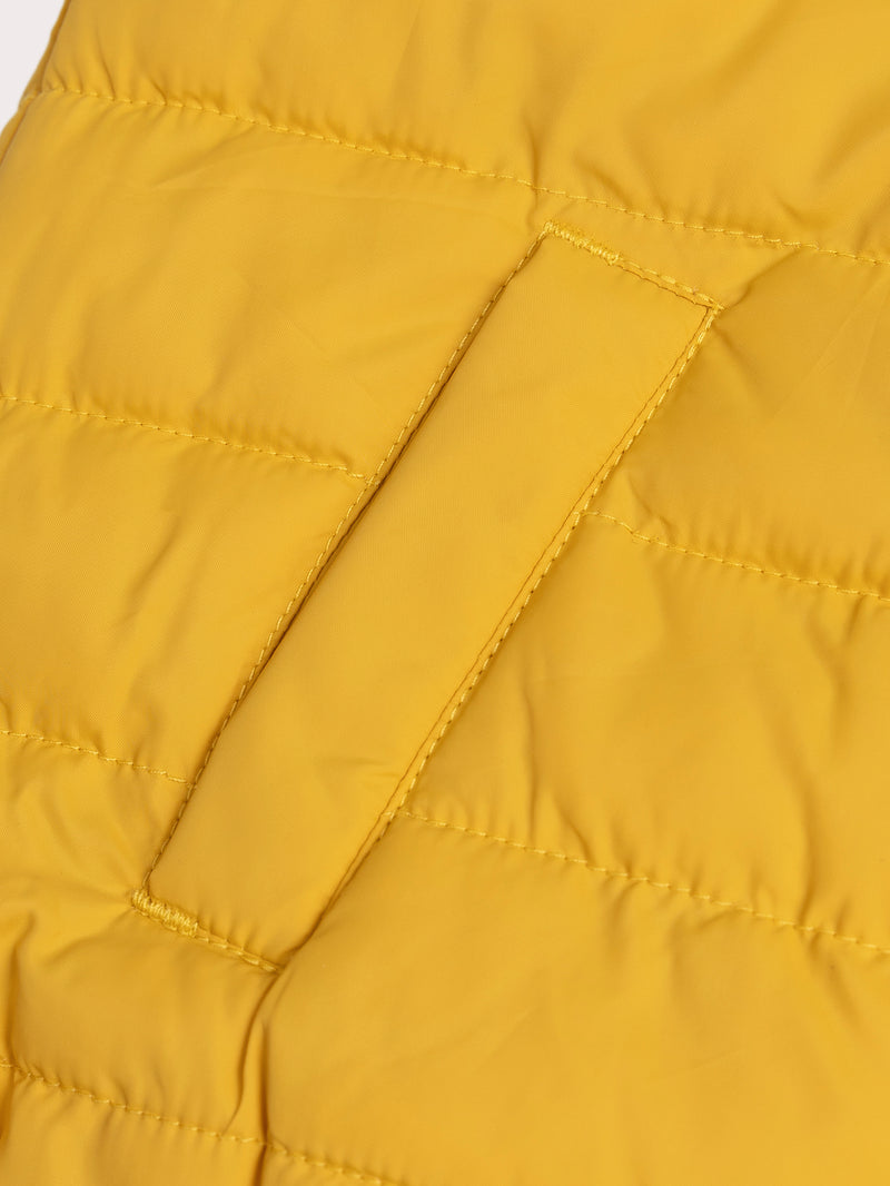 Doudoune jaune sans manches réversible