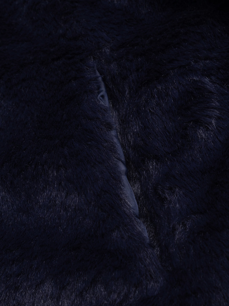 Manteau réversible bleu foncé