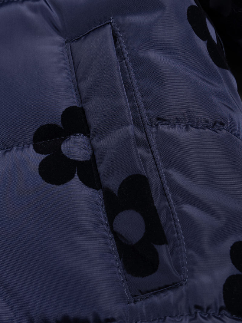Manteau réversible bleu foncé