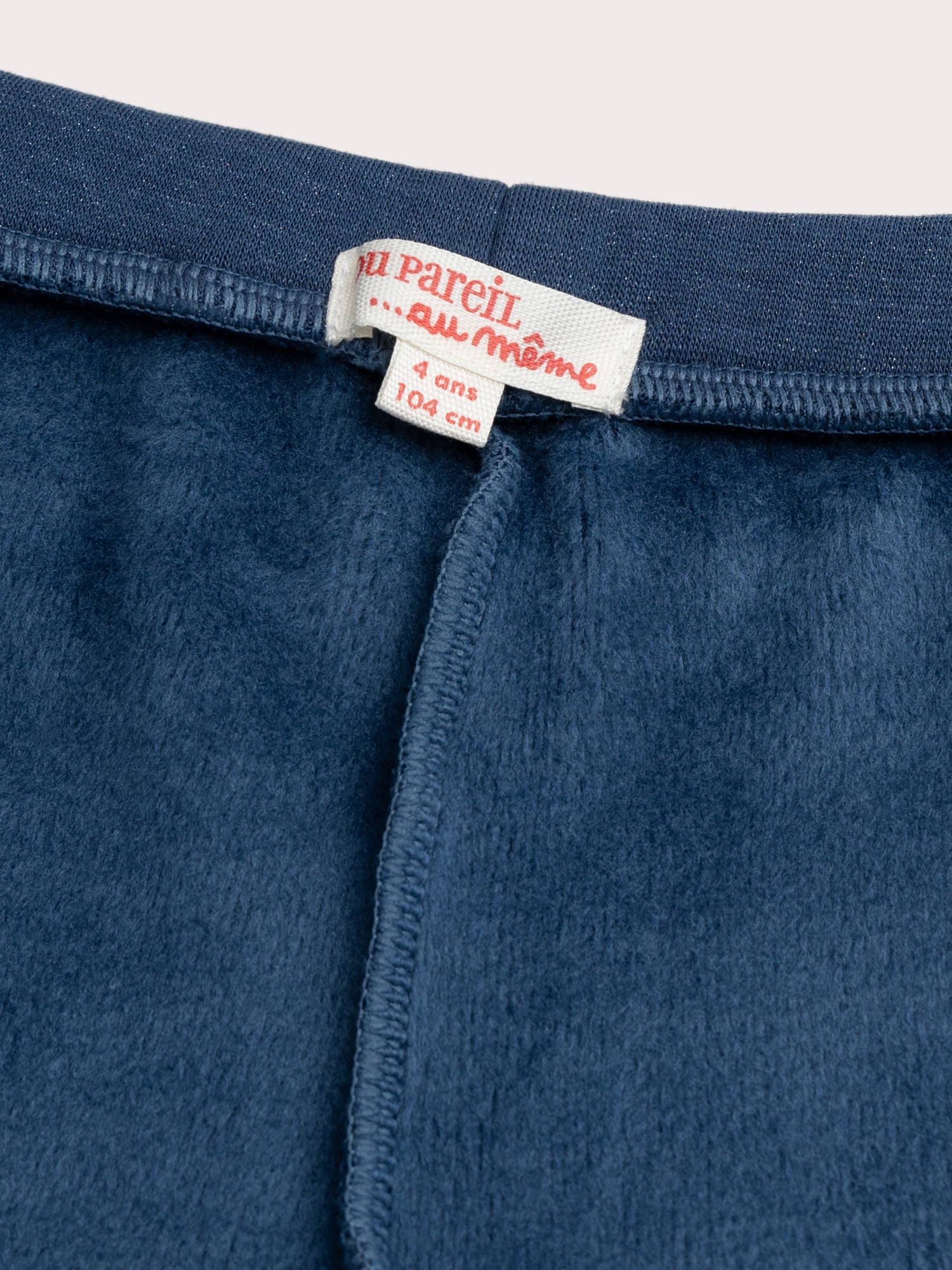 Legging marine imprimé coeur pailleté