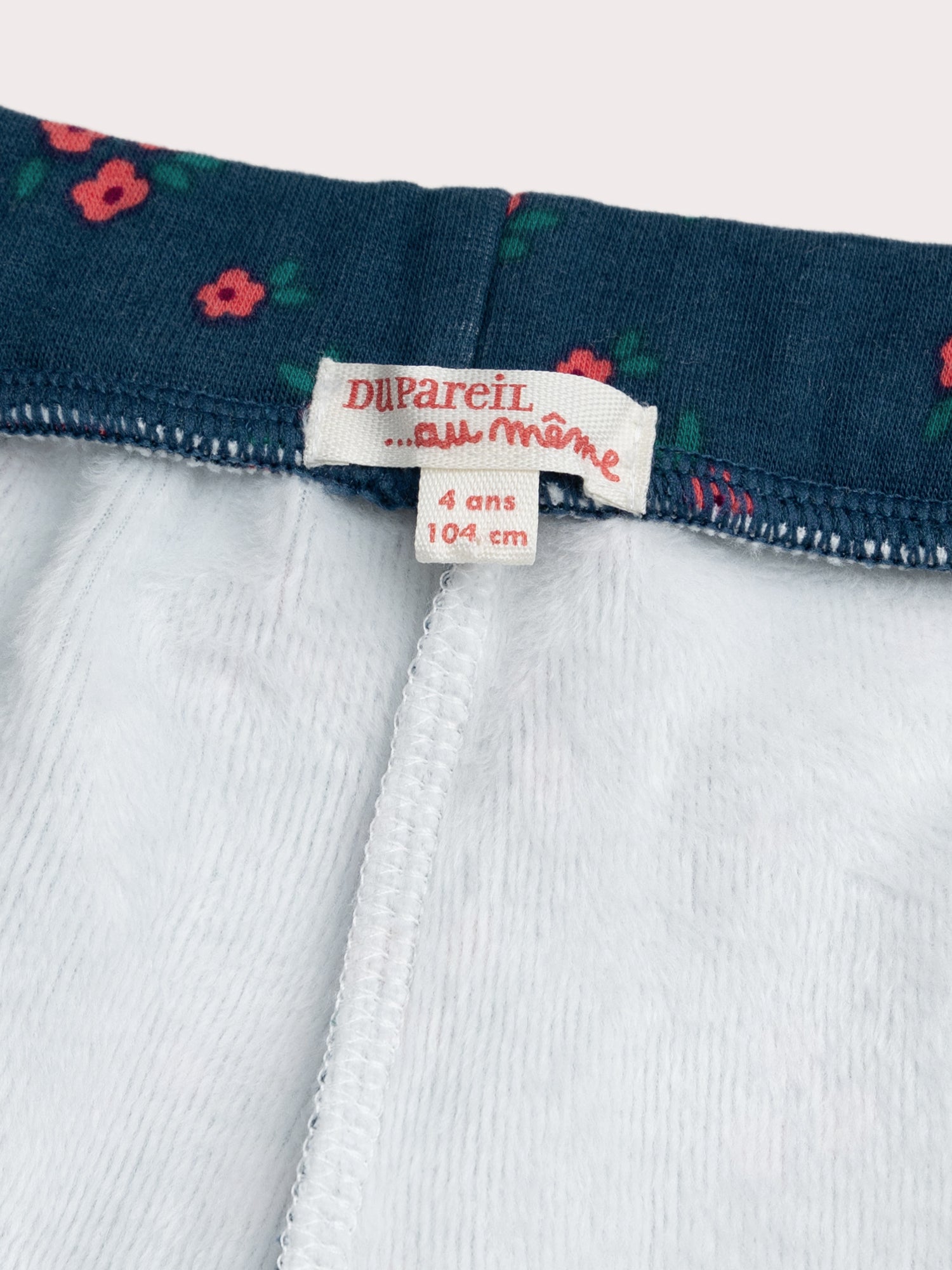 Calças de Fleece com Estampa Floral