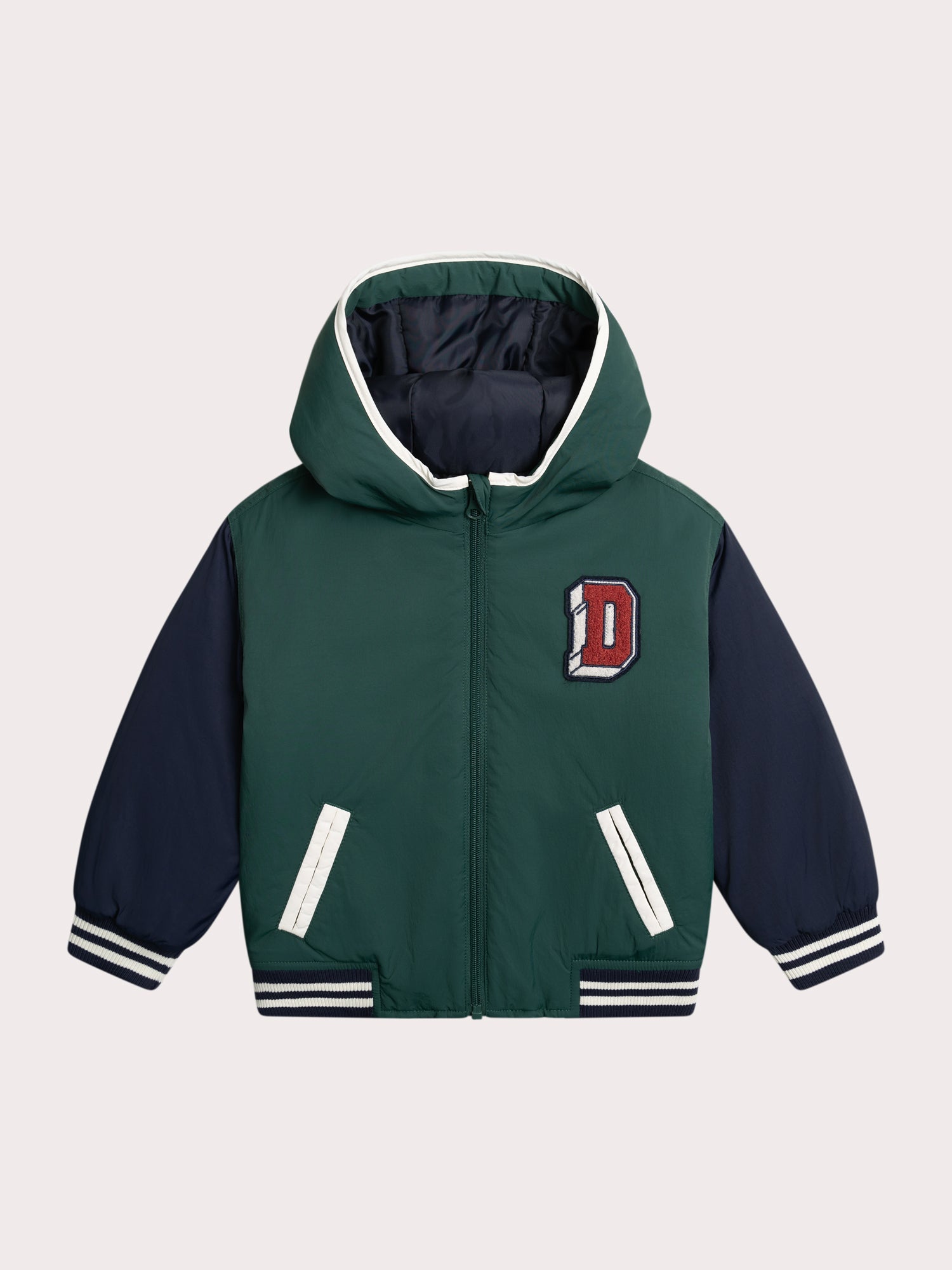Teddy Repelente à Água Colorblock com Letra