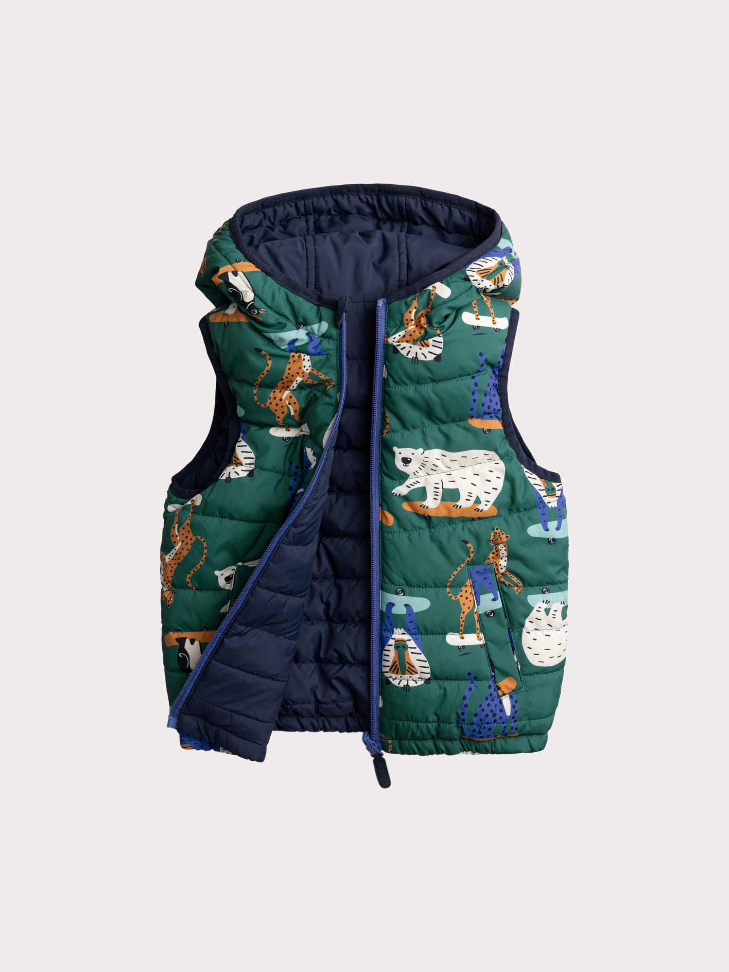 Blouson réversible sans manches