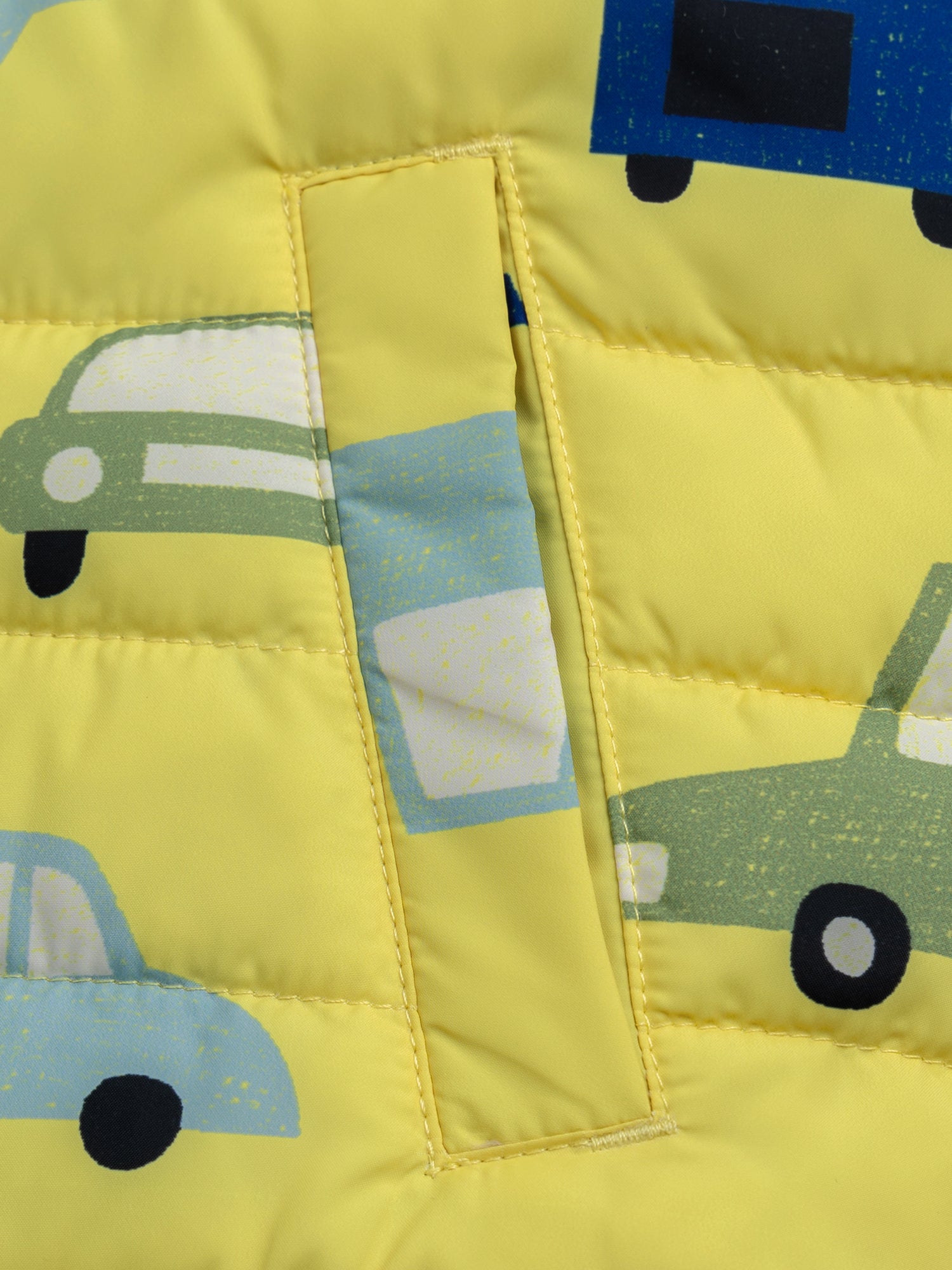 Blouson jaune réversible sans manches
