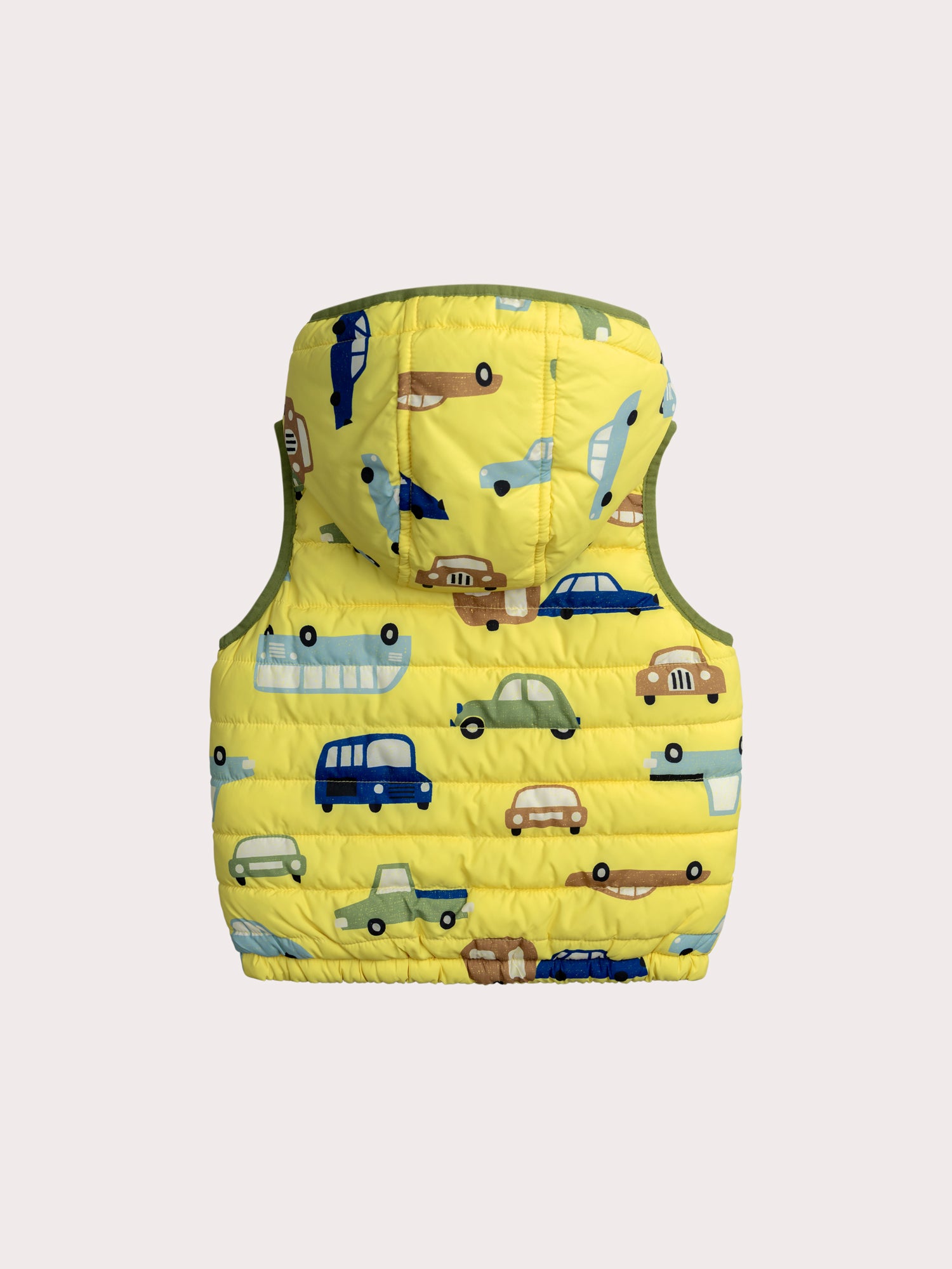 Blouson jaune réversible sans manches