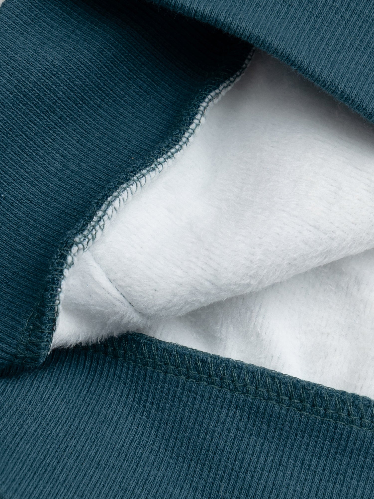 Sweat azul impresso em moleton duplo