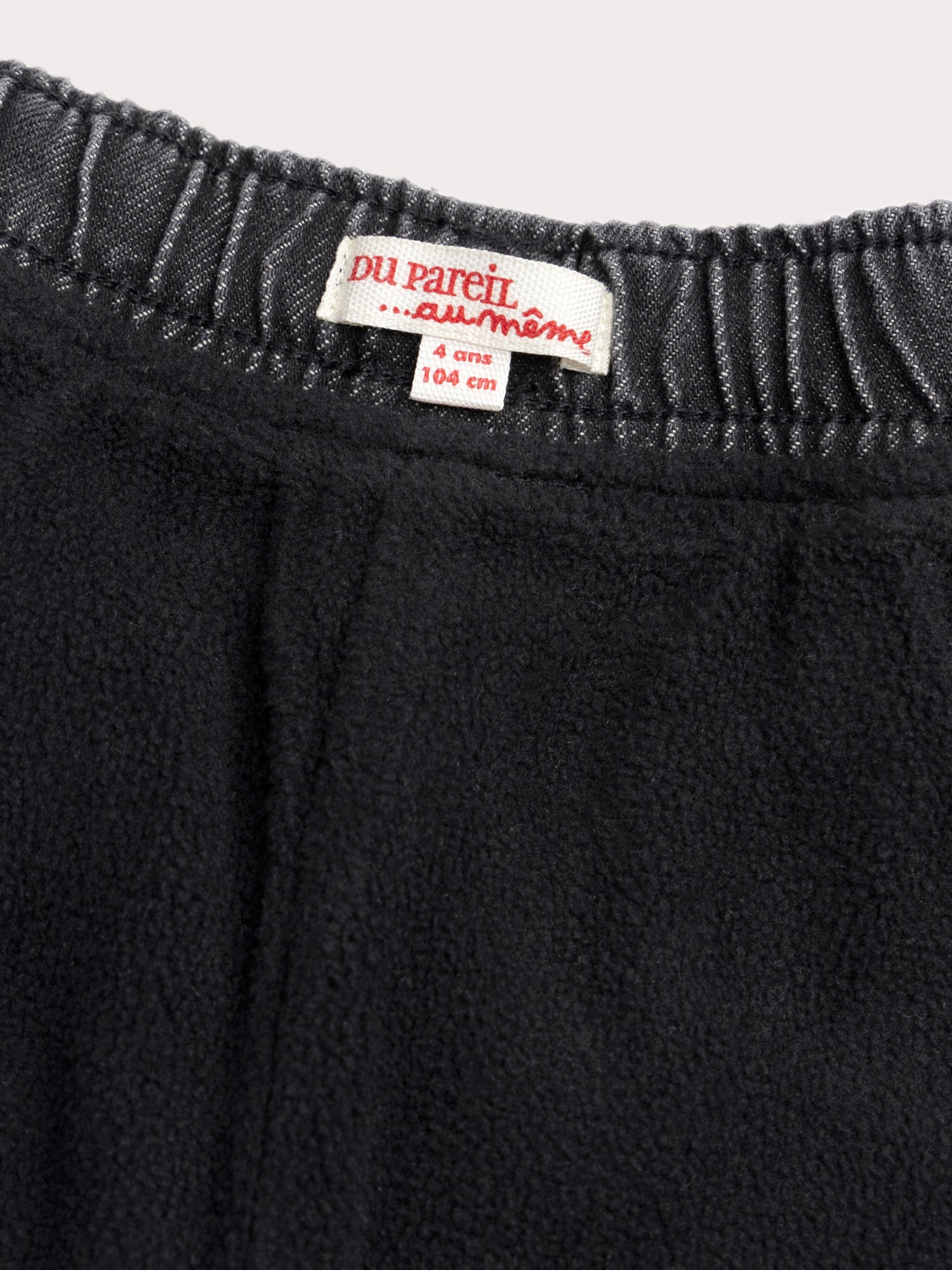 Jeans cinza forrado quente