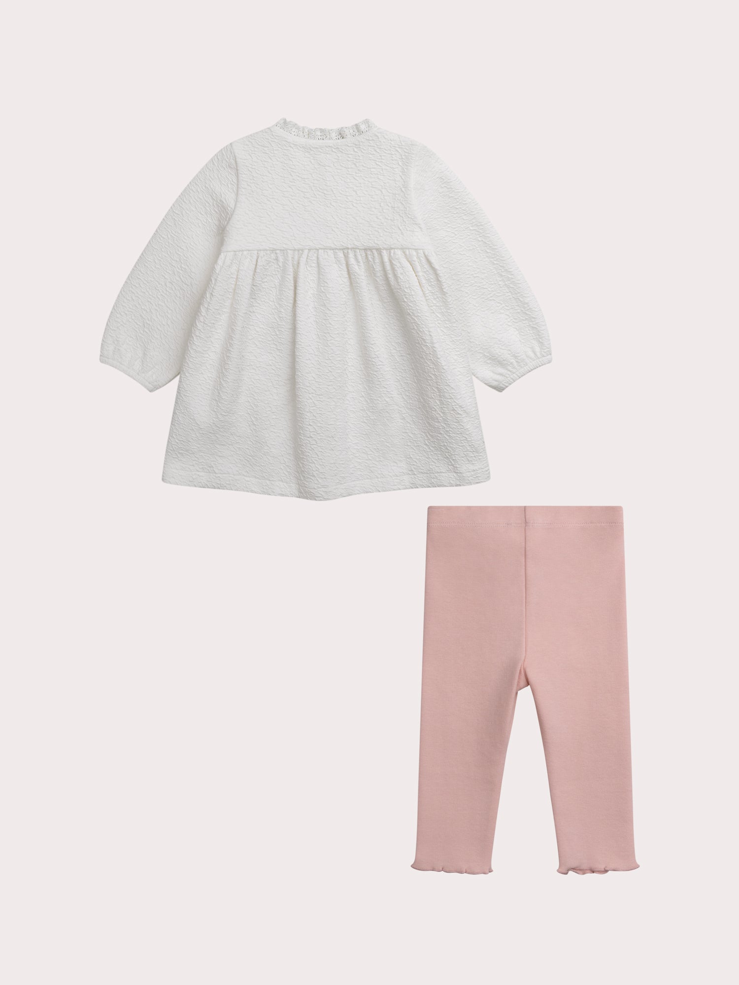Conjunto nascimento vestido e legging para menina