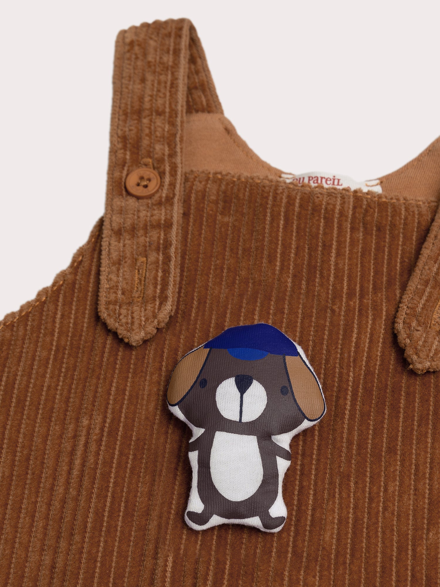 Suspensórios Marrons Claros para Bebé Menino