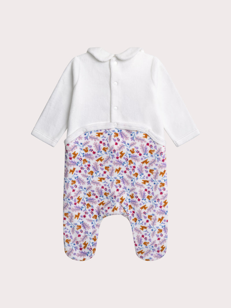 Grenouillere automne pour bébé fille
