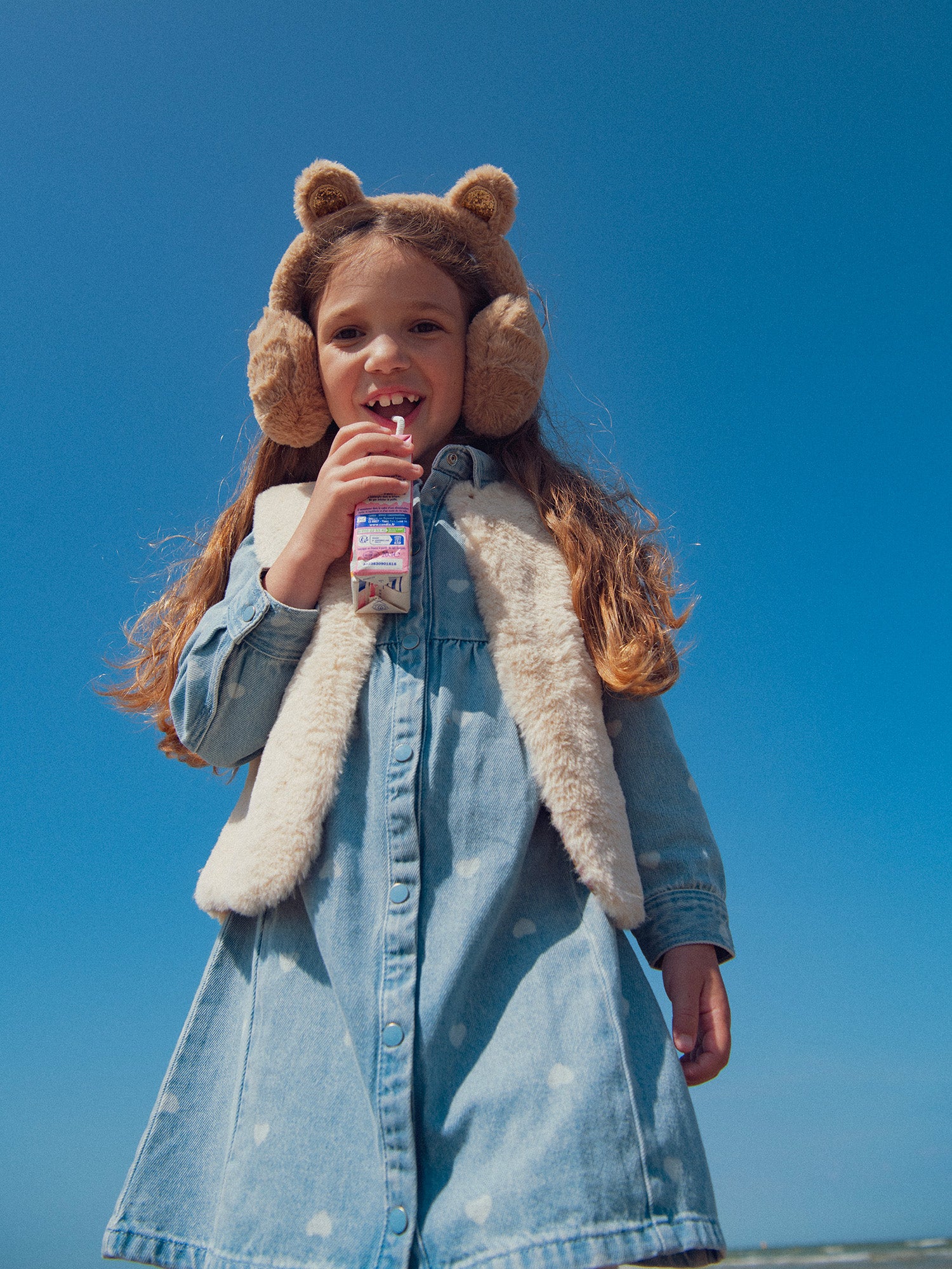 Cache-oreilles en fausse fourrure pour fille