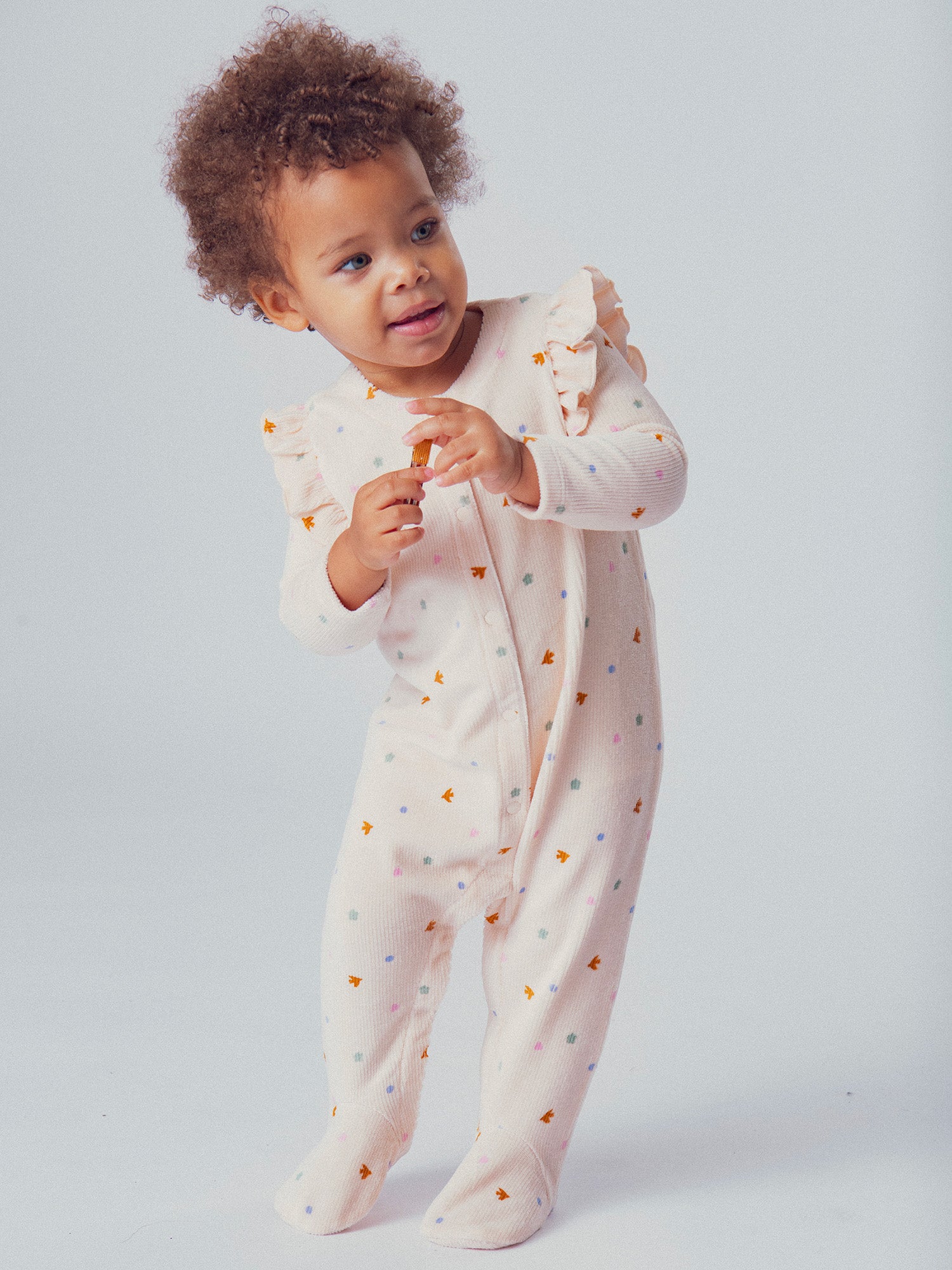 Grenouillère fantaisie pour bébé fille