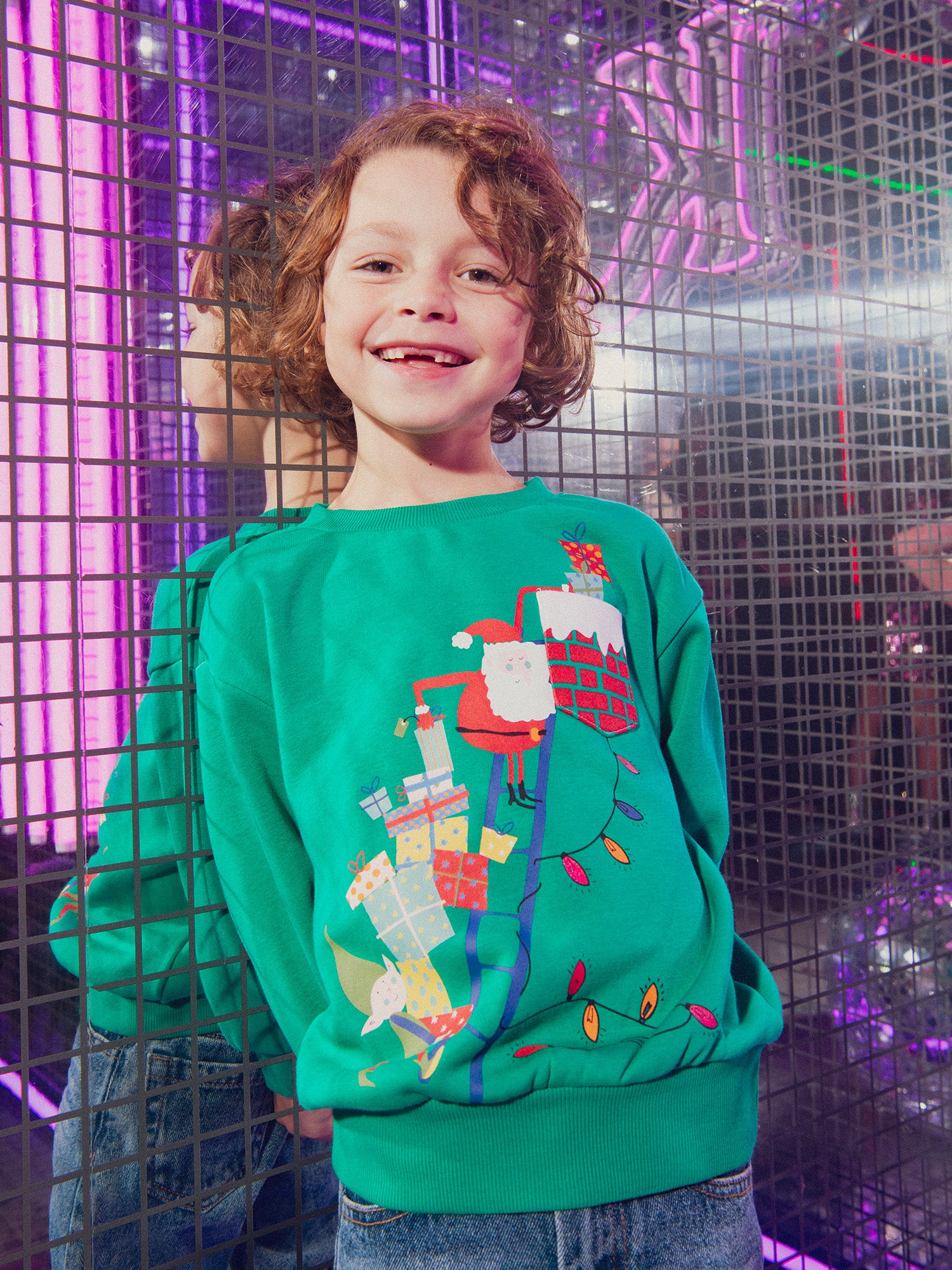 Sweatshirt de animação do Pai Natal