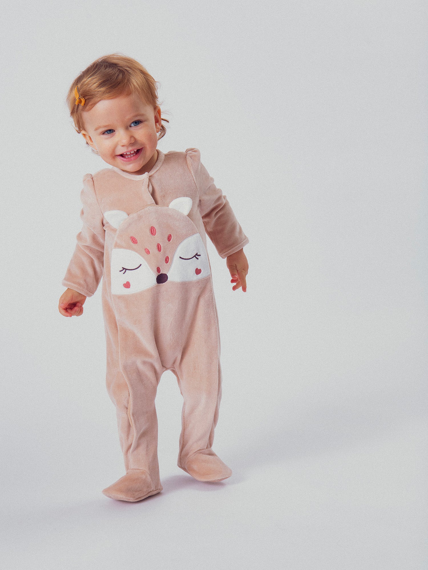 Grenouillère biche pour bébé fille
