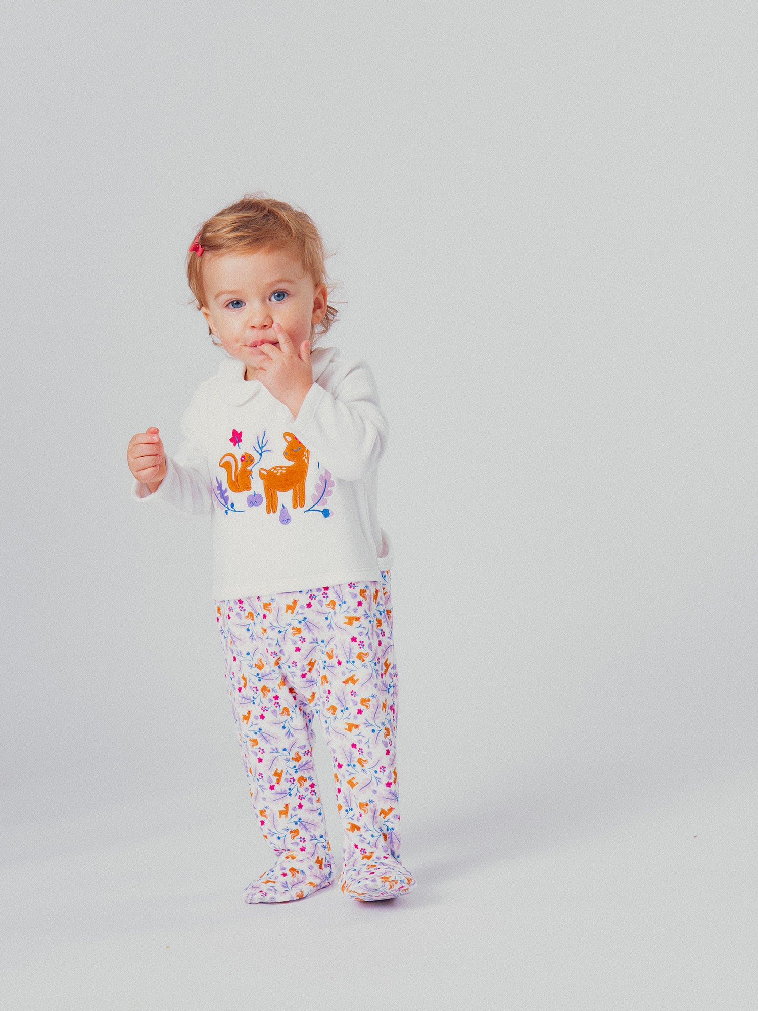 Grenouillere automne pour bébé fille