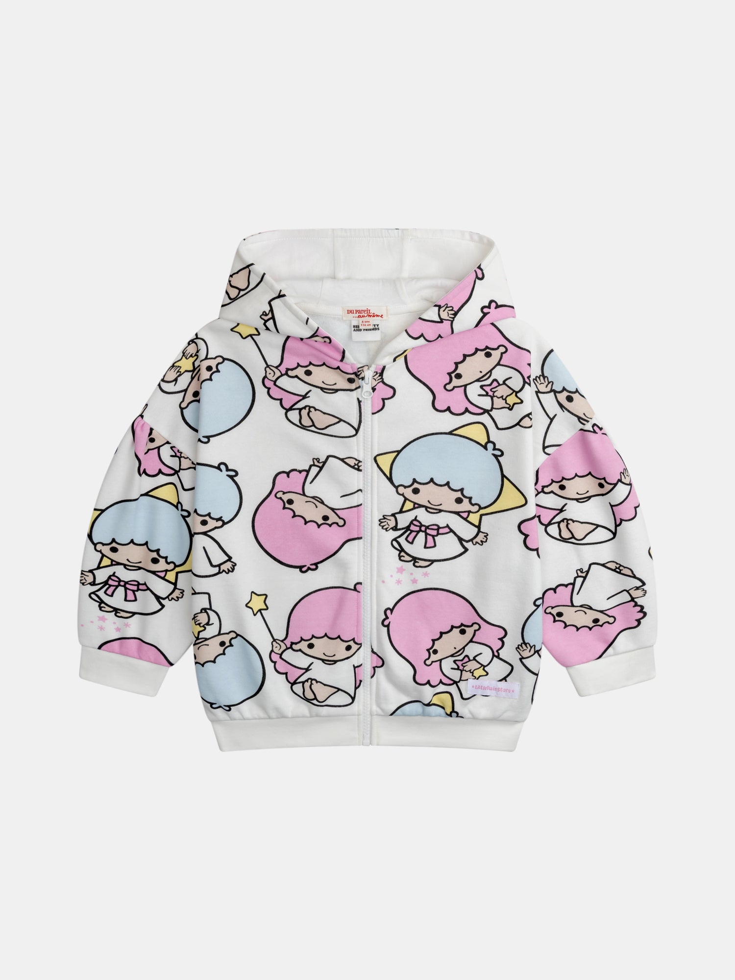 Sweat blanc imprimé Little Twin Stars