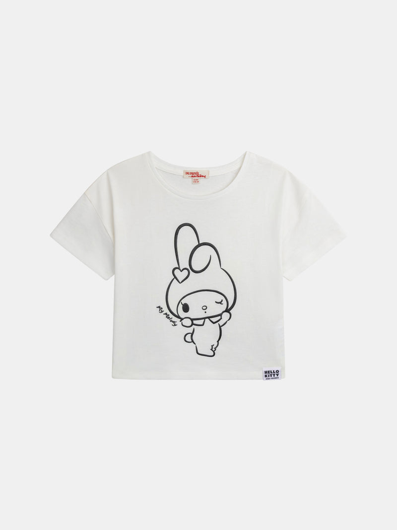 T-shirt branca com impressão foto-crómica