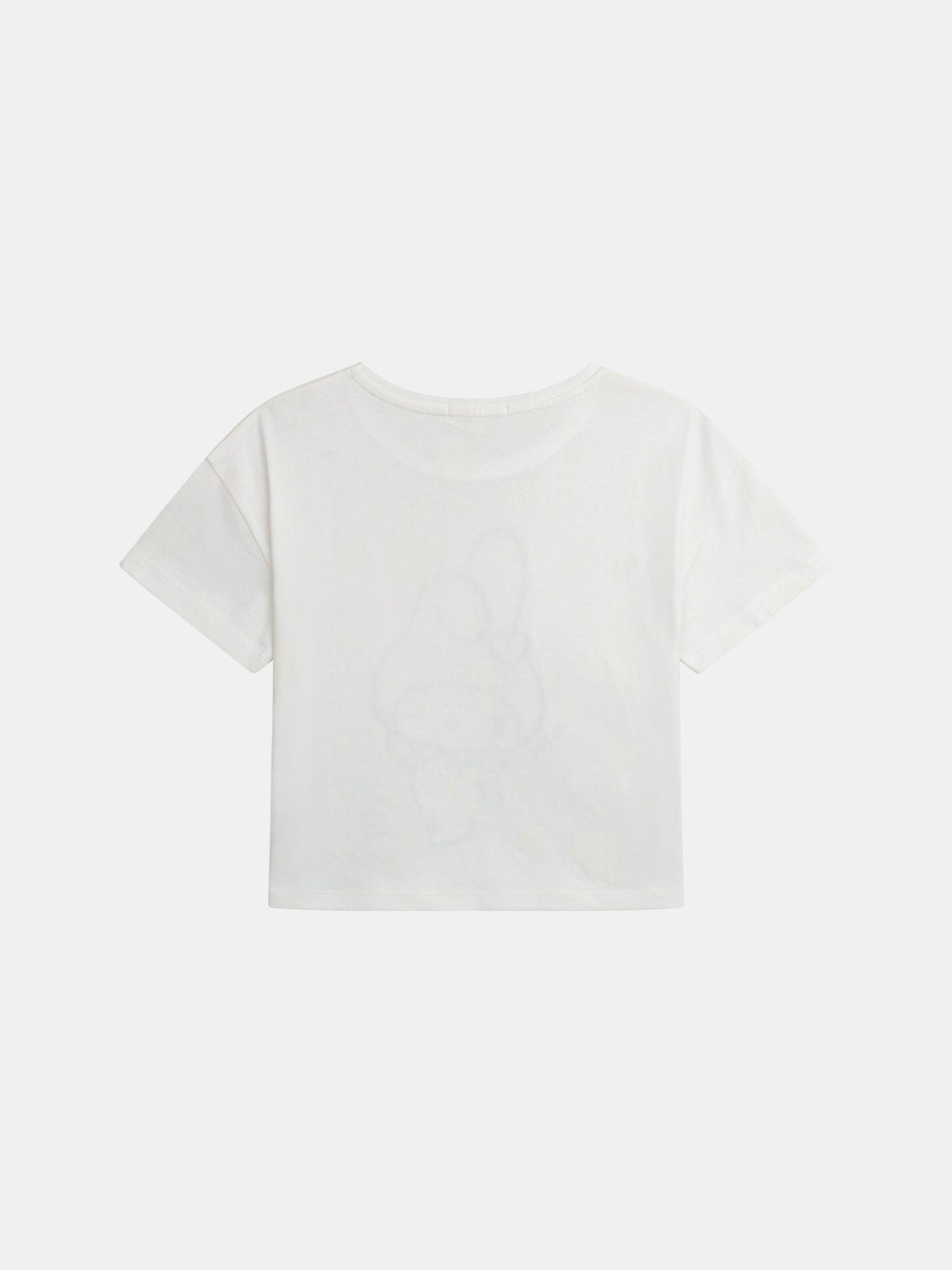 T-shirt blanc à imprimé photochronique