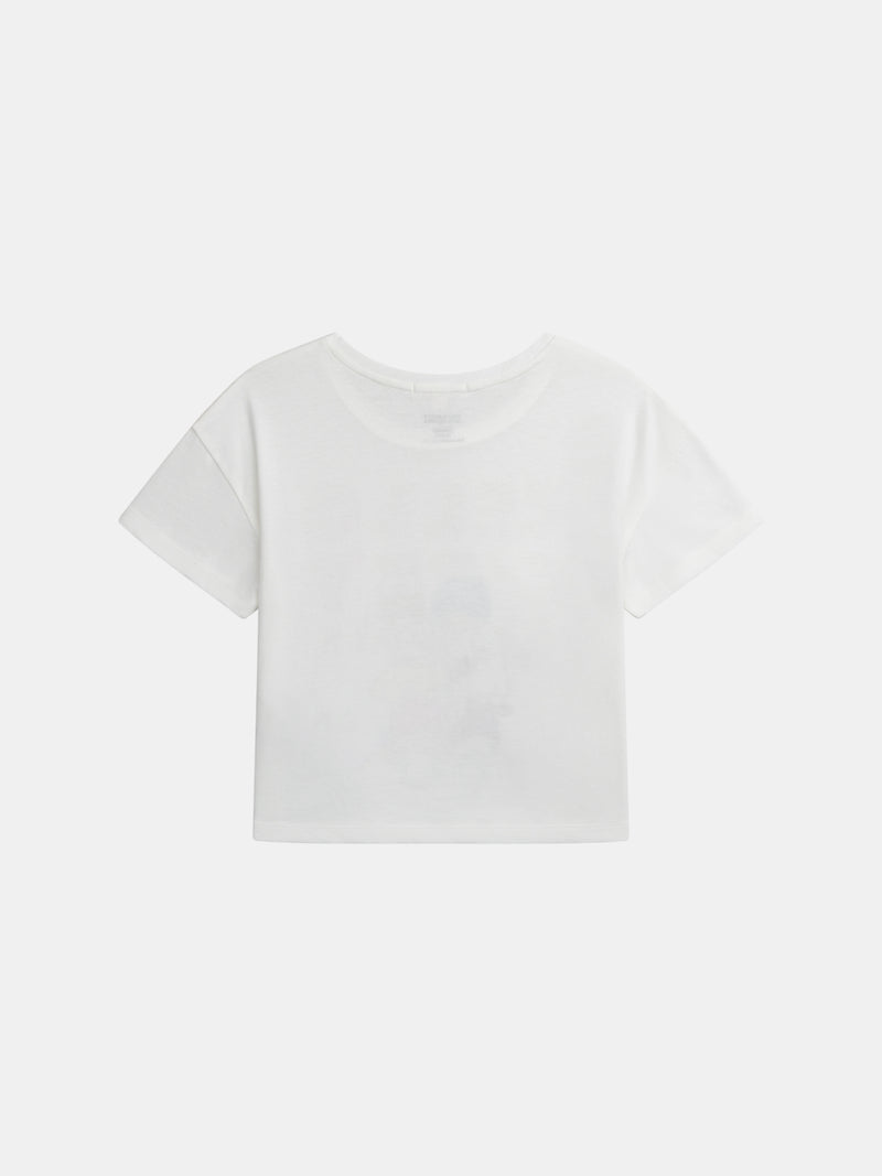 T-shirt branca com Hello Kitty e amigos