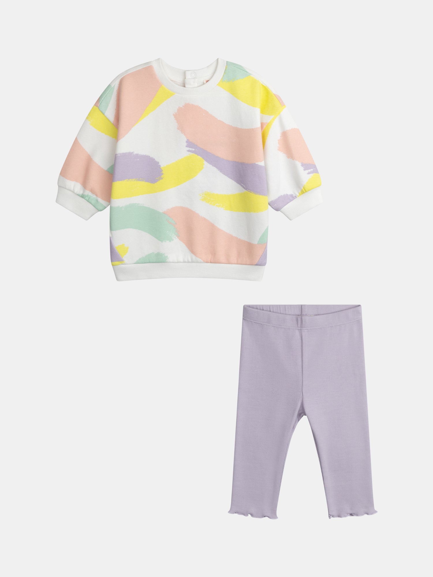 Ensemble imprimé  coloré pour bébé fille