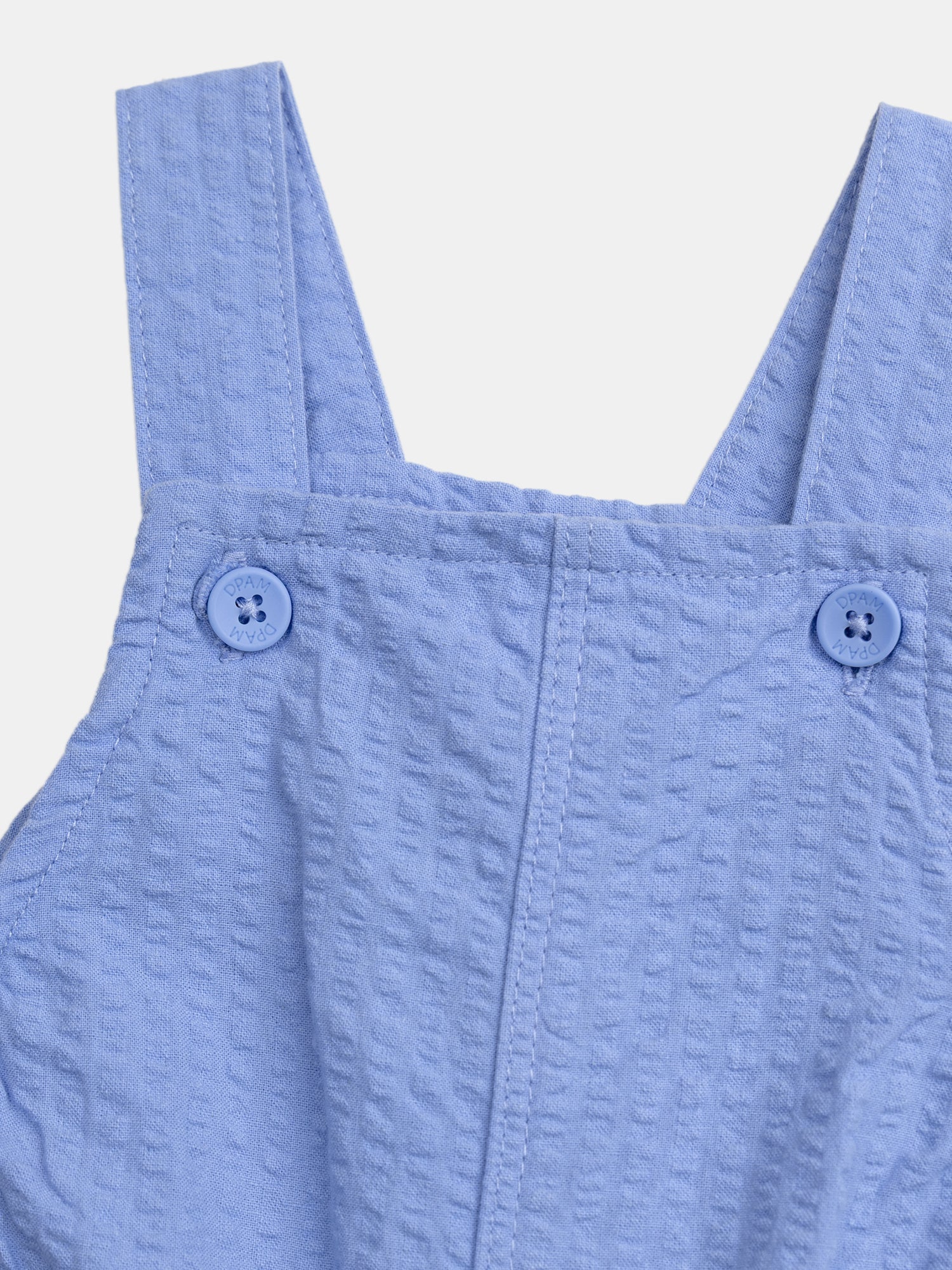 Salopette courte bleu pour bébé garçon