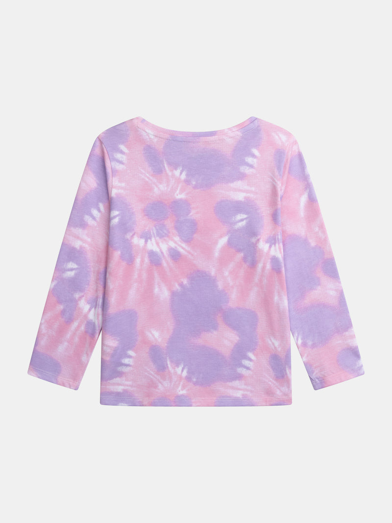 Pyjama tie-dye violet à motif "Poney Skateboarding Fever" pour enfant fille