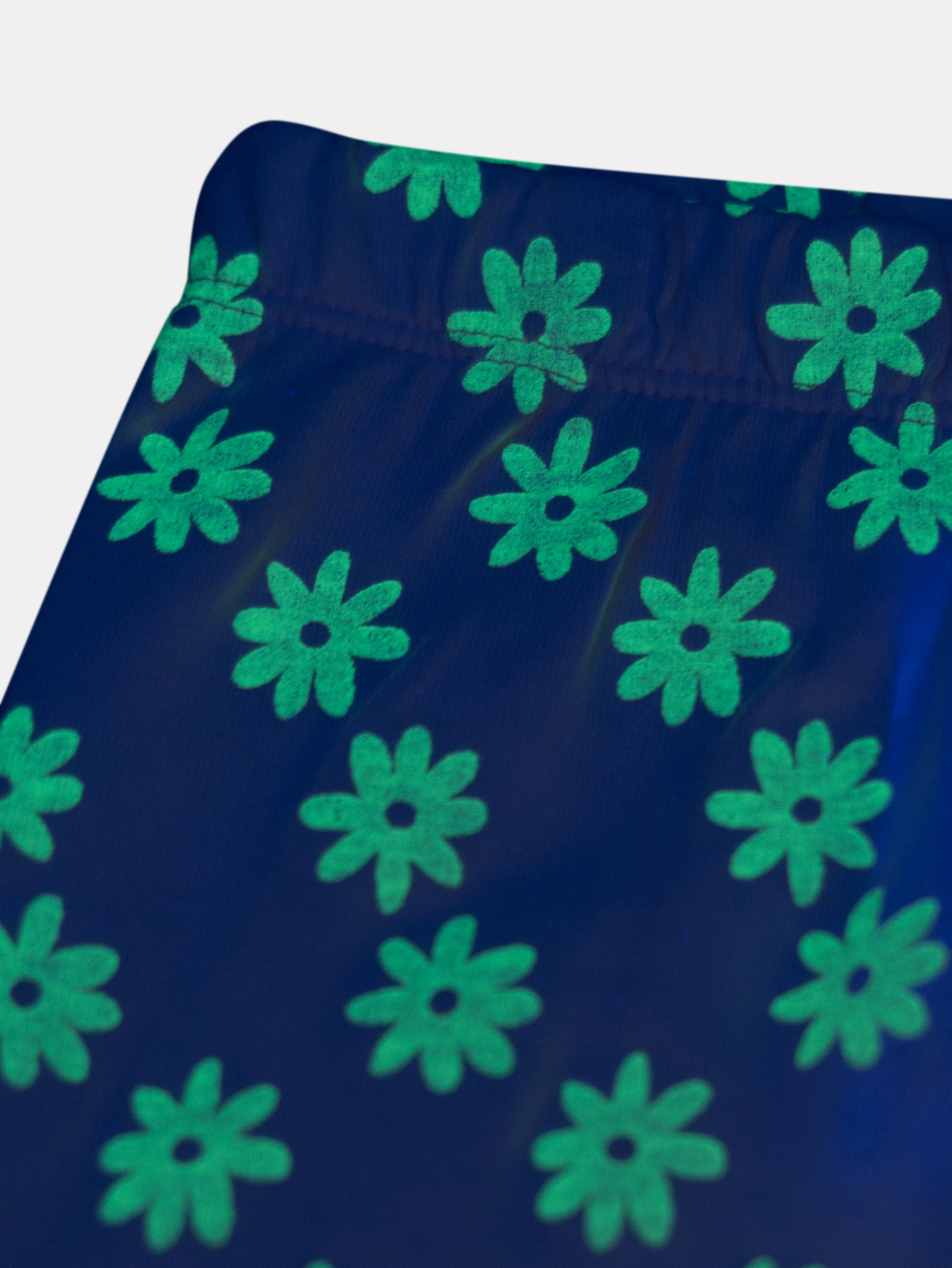 Pyjama long phosphorescent  rose poudré à motif licorne pour enfant fille