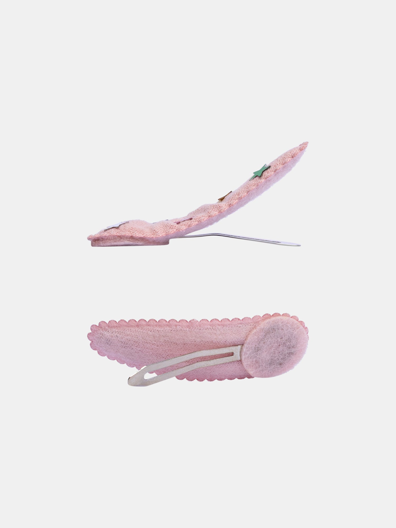 Lot de 2 barrettes rose étoiles pour fille