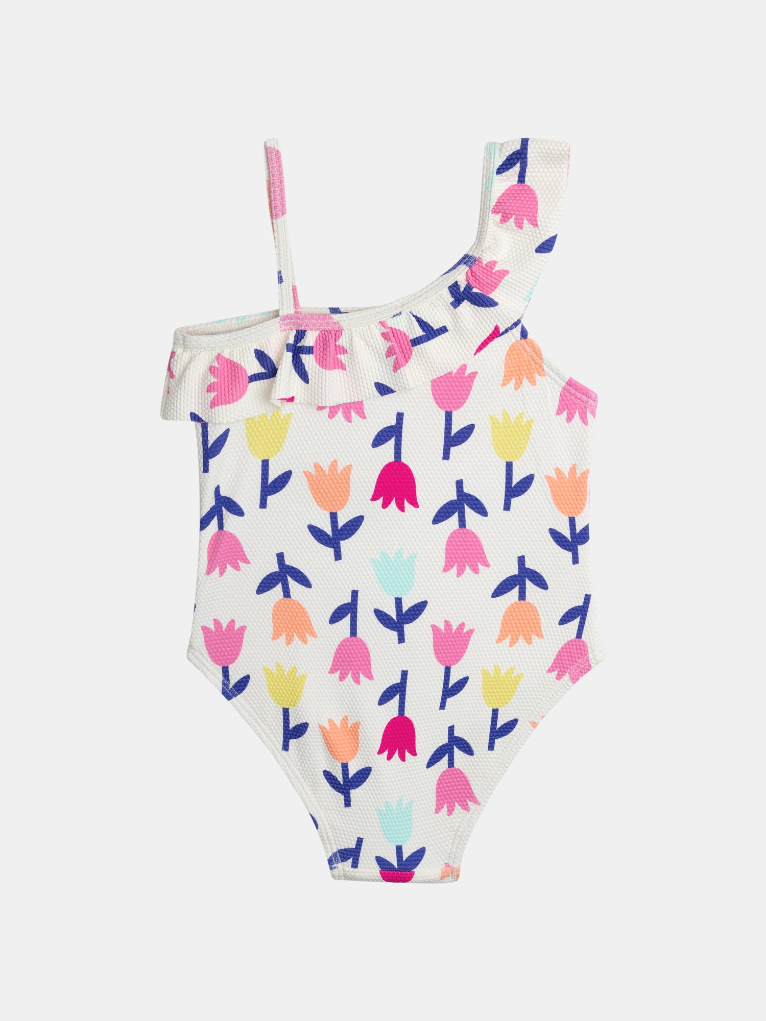 Maillot de bain 1 pièce imprimé tulipes pour fille