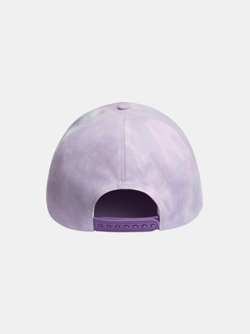 Cap-tie-dye roxo para meninas